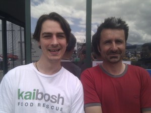 George Langlands and Fraser Ebbett at Harbourside Market